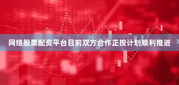 网络股票配资平台目前双方合作正按计划顺利推进